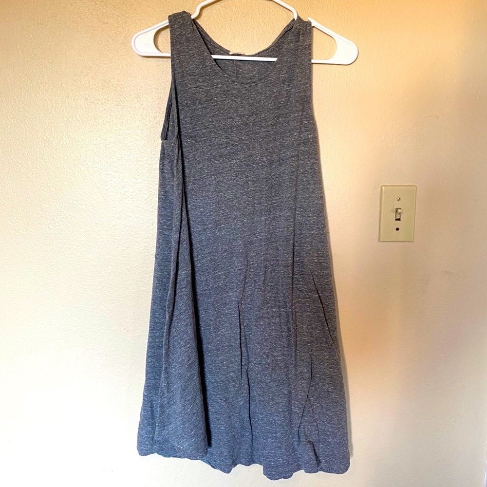 Gray flowy dress